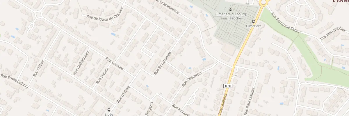 Plan du 16 Rue Bonchamps à La Roche-sur-Yon