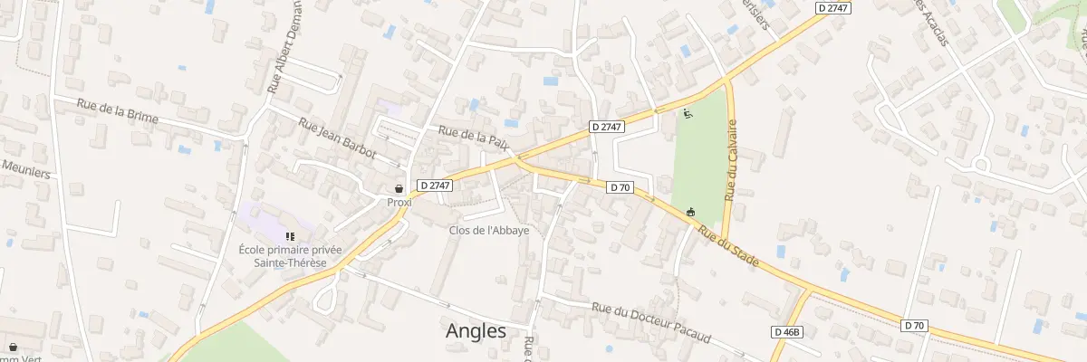 Plan du 6 Rue du stade à Angles