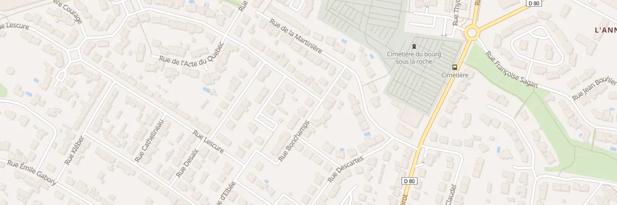 Plan du 21 Rue Bonchamps à La Roche-sur-Yon
