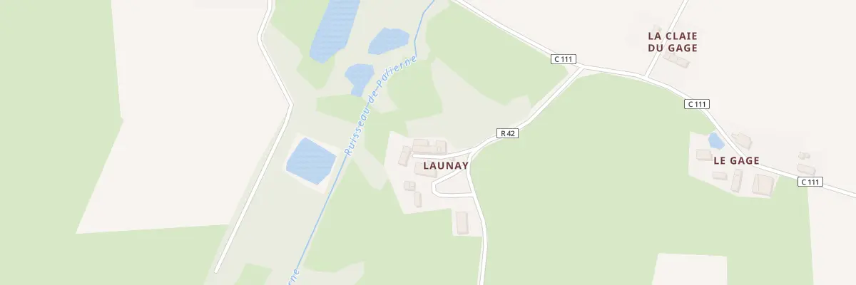 Plan du 2 Launay à Moisdon-la-Rivière