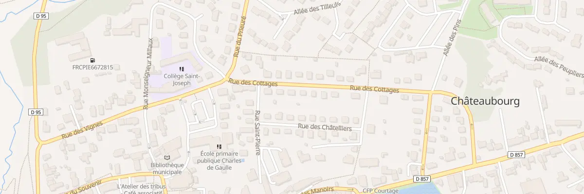 Plan du 8 Rue des Cottages à Châteaubourg