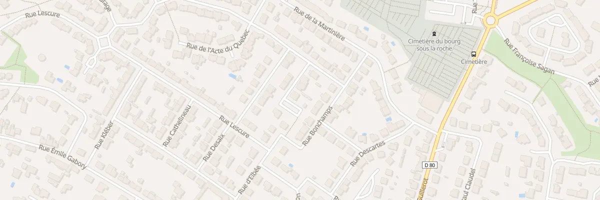 Plan du 11 Rue duguay trouin à La Roche-sur-Yon