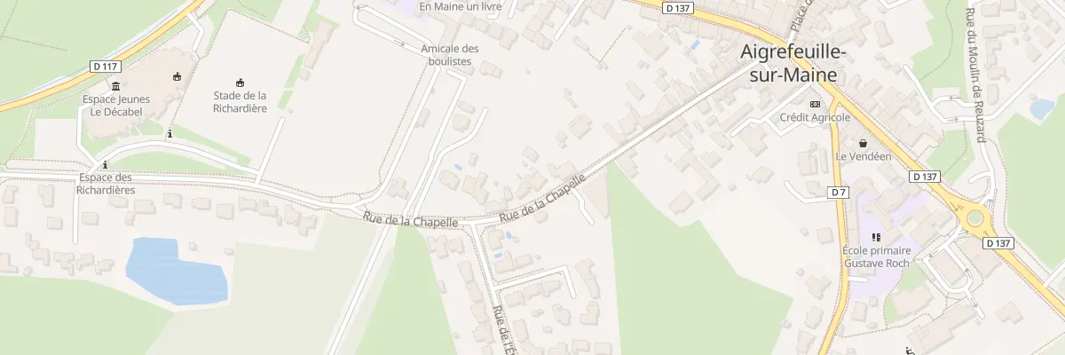Plan du 34 Rue de la Chapelle à Aigrefeuille-sur-Maine