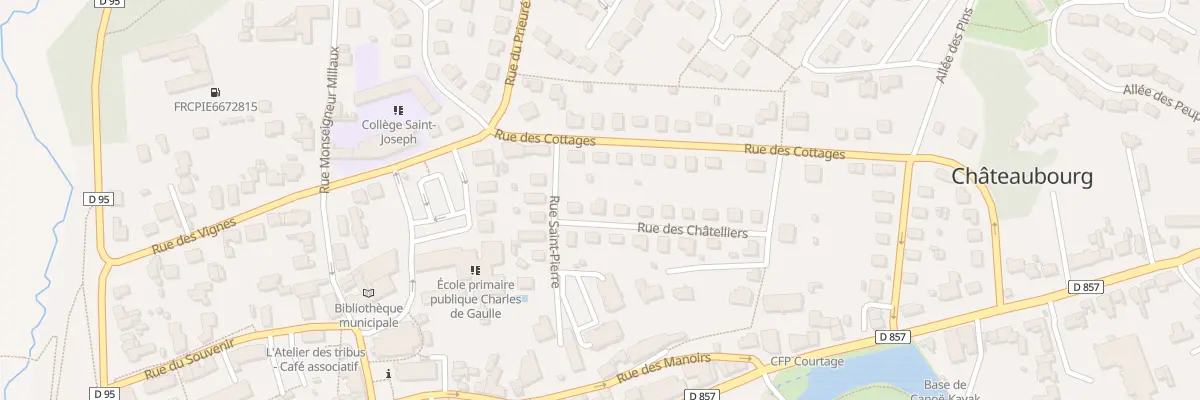 Plan du 3 Rue des Chatelliers à Châteaubourg