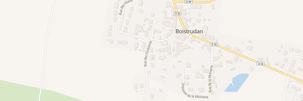 Plan du 1 Rue des Fontaines à Boistrudan