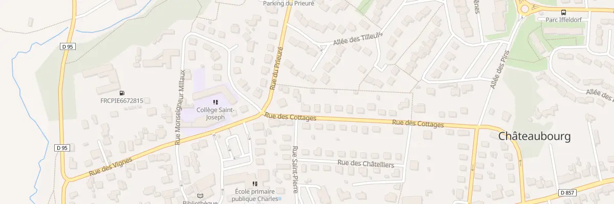 Plan du 3 Rue des Cottages à Châteaubourg