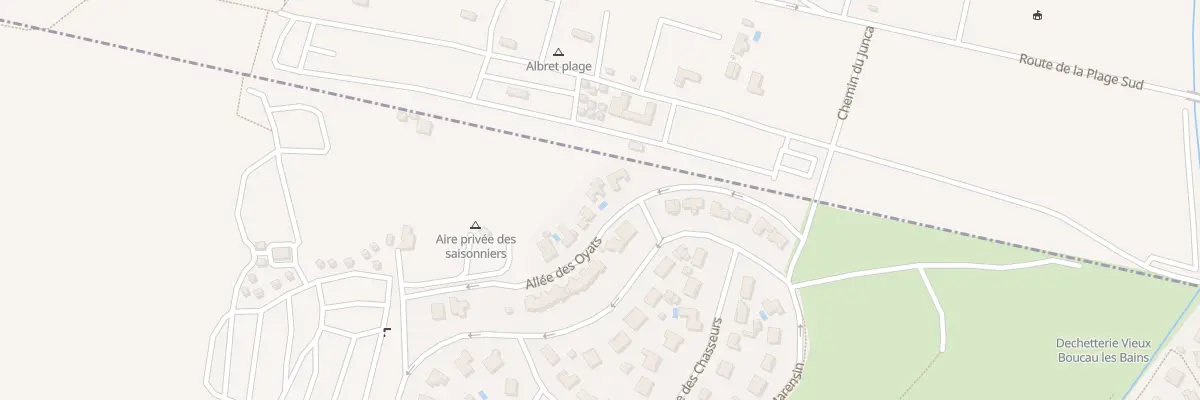 Plan du 4 All des Oyats à Vieux-Boucau-les-Bains