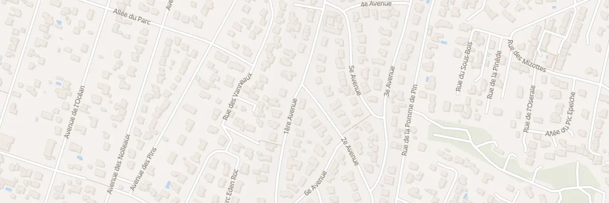 Plan du 23 Av Parc du Rocher 1ere Ave à La Tranche-sur-Mer