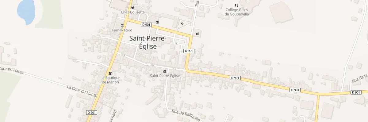 Plan du 2B Rue Hipollyte de Tocqueville à Saint-Pierre-Église