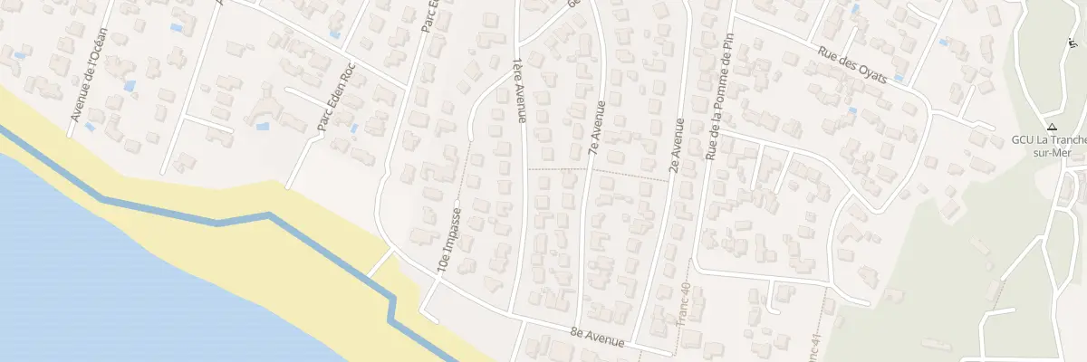 Plan du 51 Av Parc du Rocher 1ere Ave à La Tranche-sur-Mer