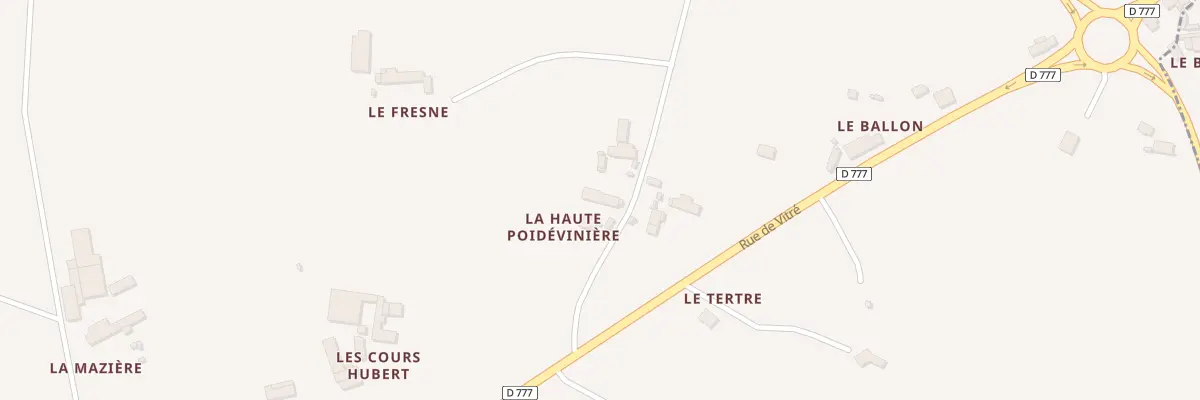 Plan du 1 La Haute Poidevinière à Piré-Chancé