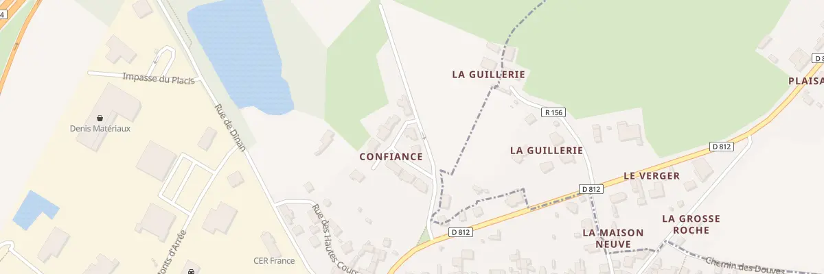 Plan du 4 Rue Robert Surcouf à Saint-Aubin-du-Cormier