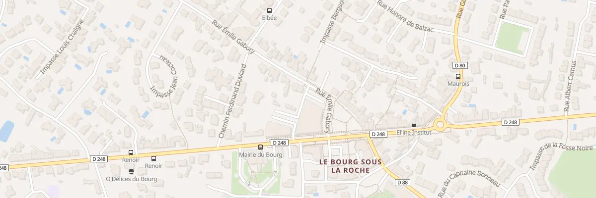 Plan du 128 Rue Emile Gabory à La Roche-sur-Yon