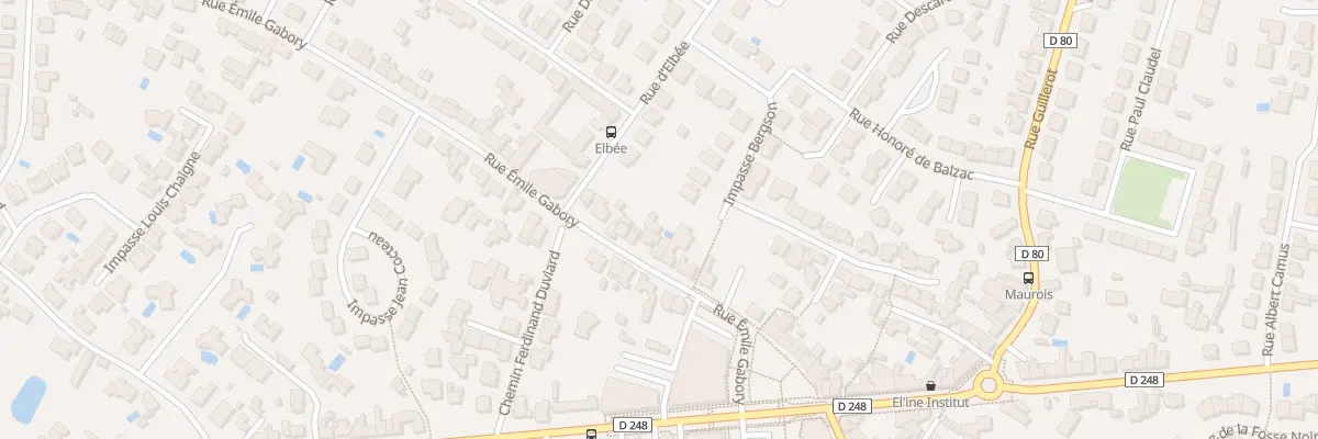 Plan du 117 Rue Emile Gabory à La Roche-sur-Yon