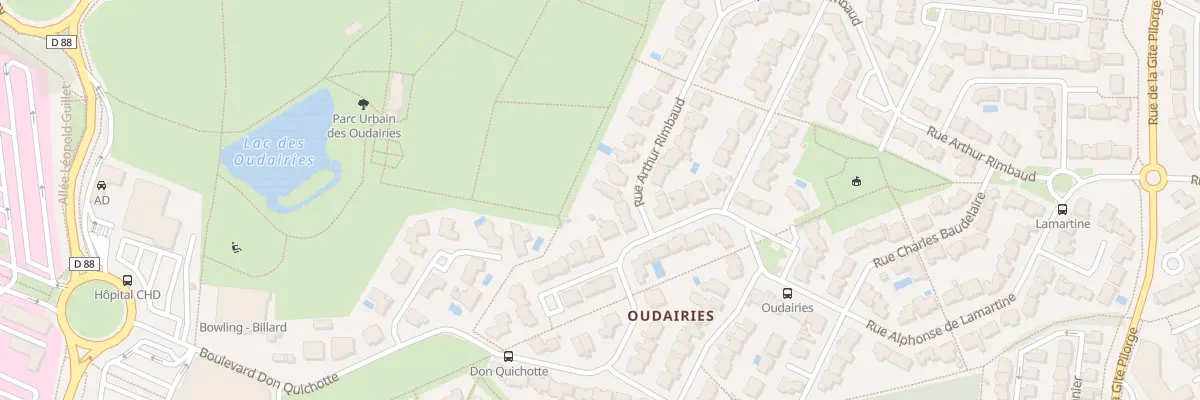 Plan du 7 Rue arthur rimbaud à La Roche-sur-Yon