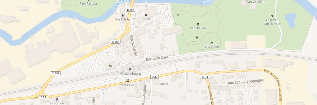 Plan du 3 Rue de la Gare à Châteaubourg