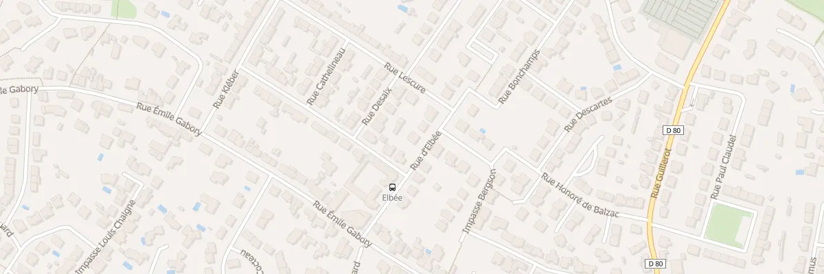 Plan du 25 Rue d’Elbee à La Roche-sur-Yon