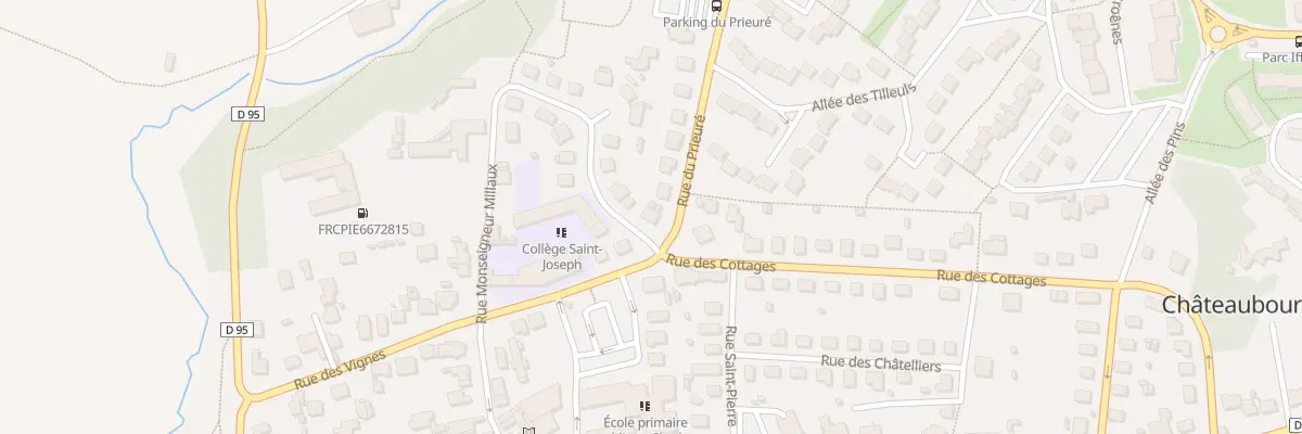 Plan du 9 Rue du Prieuré à Châteaubourg