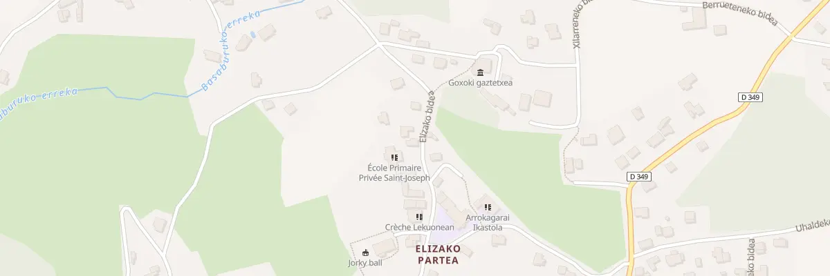 Plan du 646 Elizako bidea à Itxassou