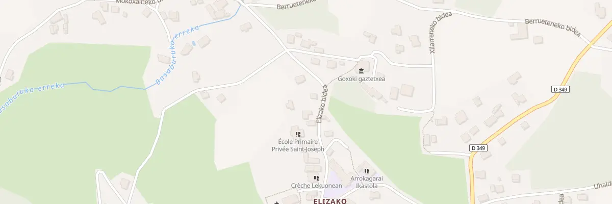Plan du 618 Elizako bidea à Itxassou