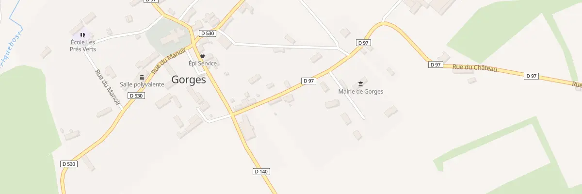 Plan du 8 Rue du Château à Gorges