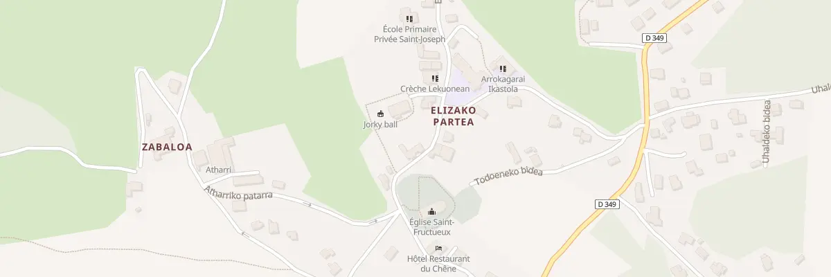 Plan du 824 Elizako bidea à Itxassou