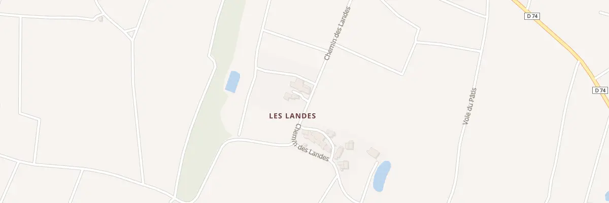 Plan du 5002 Les Landes à Maisdon-sur-Sèvre
