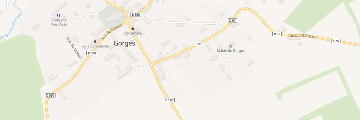 Plan du 6 Rue du Château à Gorges
