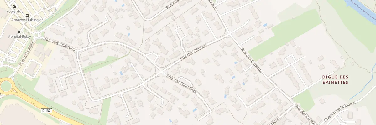 Plan du 9 Rue des Gatines à Aigrefeuille-sur-Maine