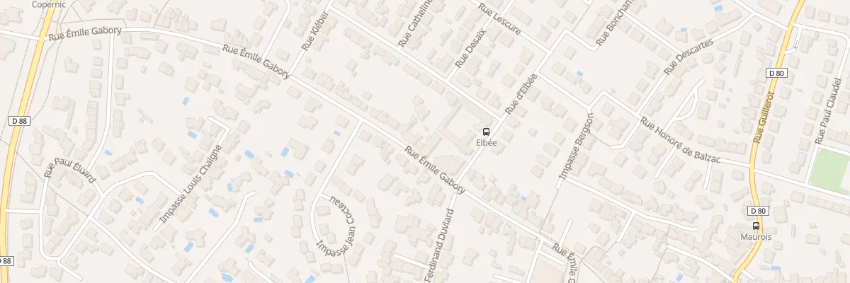 Plan du 93 Rue Emile Gabory à La Roche-sur-Yon