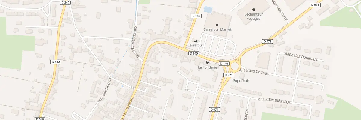 Plan du 93 Rue de Carentan à Périers