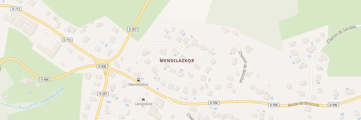 Plan du 250 All Mendilaskor à Mouguerre
