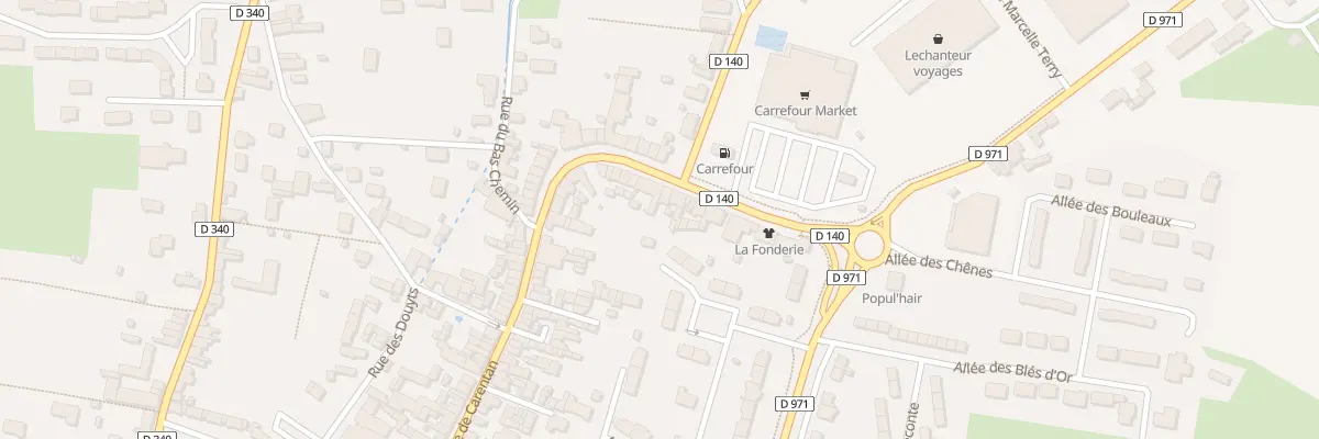 Plan du 91 Rue de Carentan à Périers