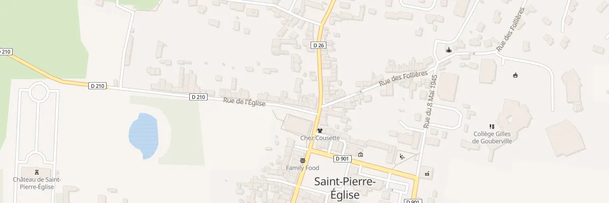Plan du 6 Rue de l’Eglise à Saint-Pierre-Église