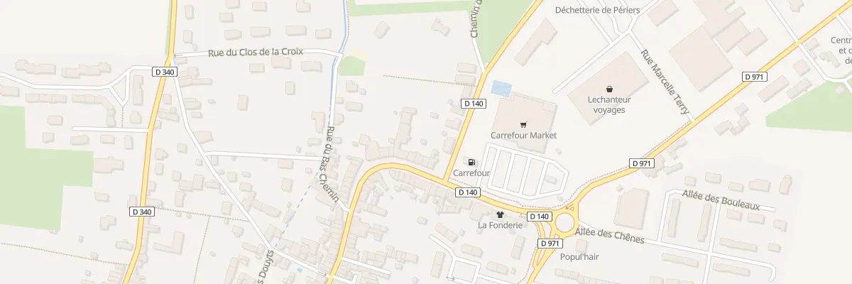 Plan du 100 Rue de Carentan à Périers