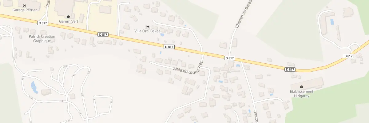 Plan du 4 All du Grand Très à Saint-Martin-de-Seignanx