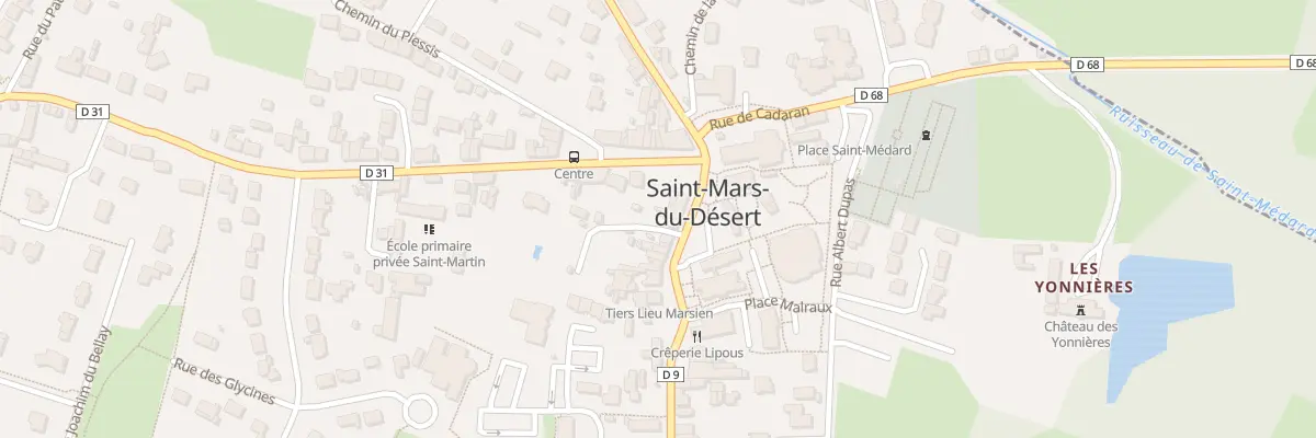 Plan du 3 Rue du 3 aout 1944 à Saint-Mars-du-Désert