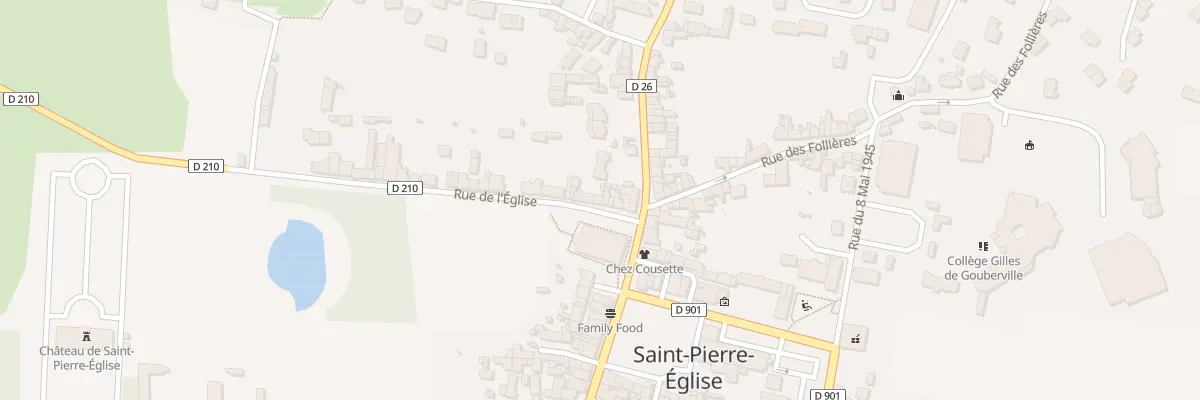 Plan du 10 Rue de l’Eglise à Saint-Pierre-Église