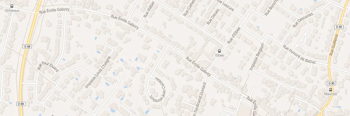 Plan du 86 Rue Emile Gabory à La Roche-sur-Yon