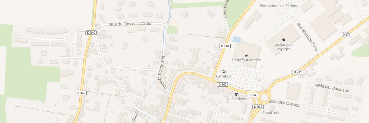 Plan du 92 Rue de Carentan à Périers