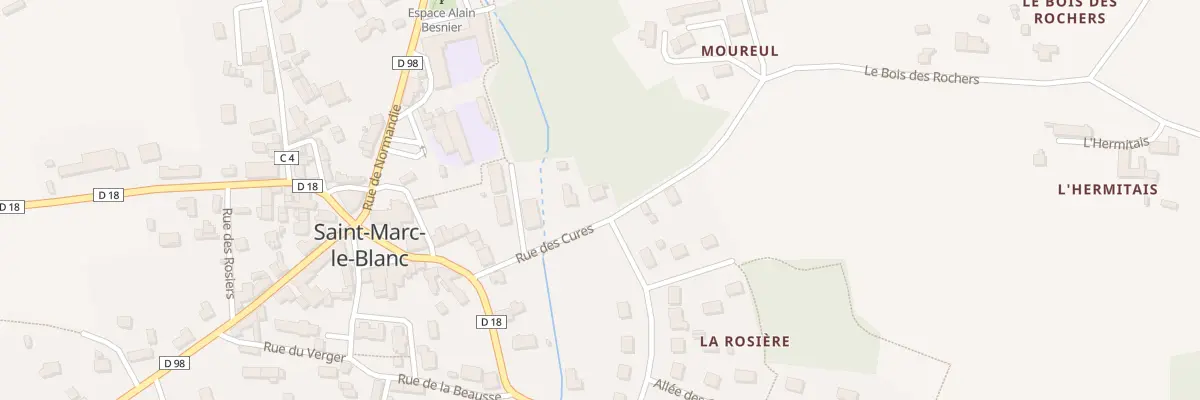 Plan du 5 Rue des Cures à Saint-Marc-le-Blanc