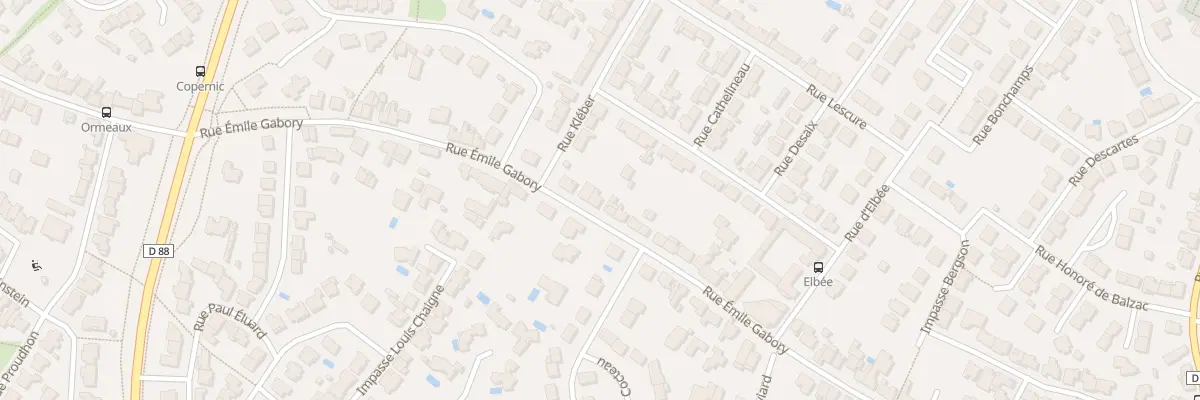 Plan du 67 Rue Emile Gabory à La Roche-sur-Yon