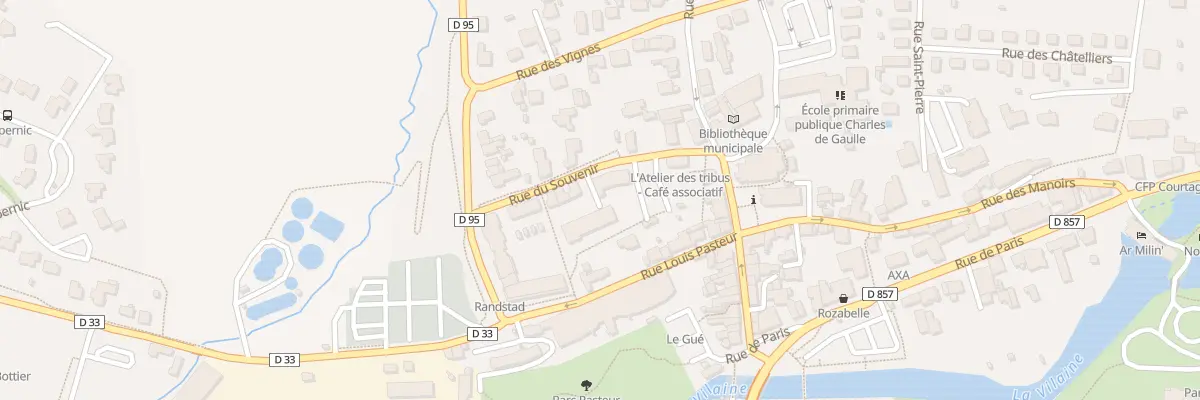 Plan du 3 Rue du Souvenir à Châteaubourg