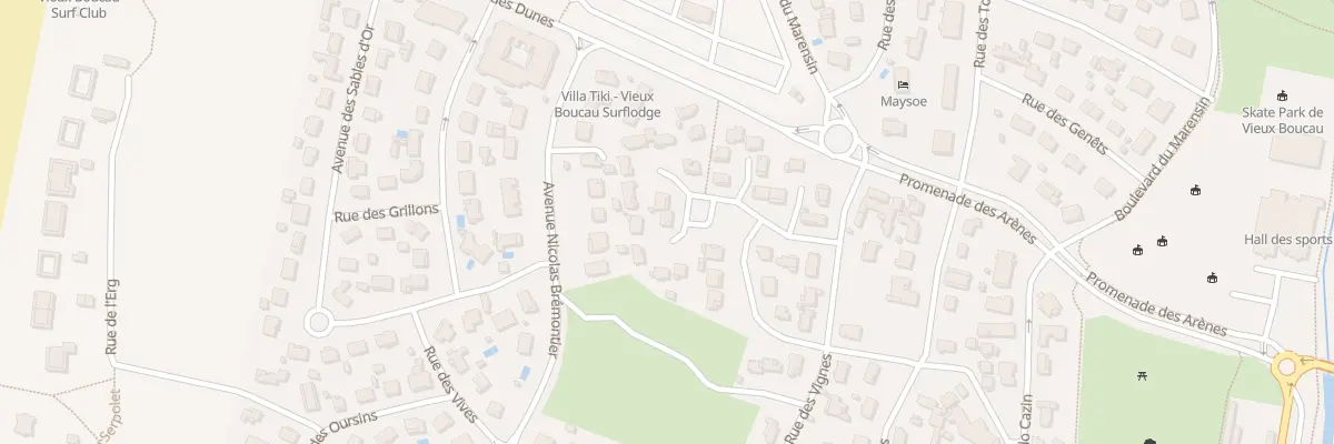 Plan du 27 Rue de la Garenne à Vieux-Boucau-les-Bains