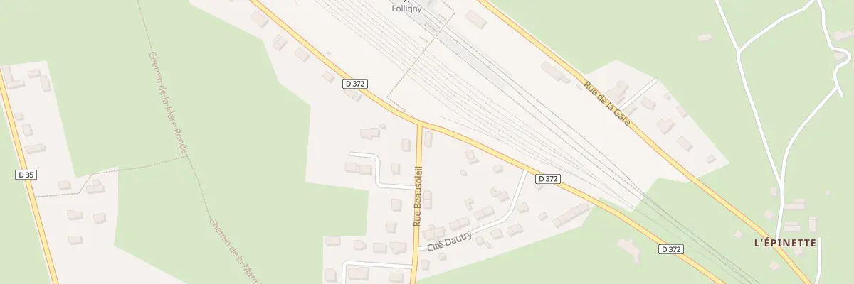 Plan du 40 Rue Beausoleil Folligny à Folligny
