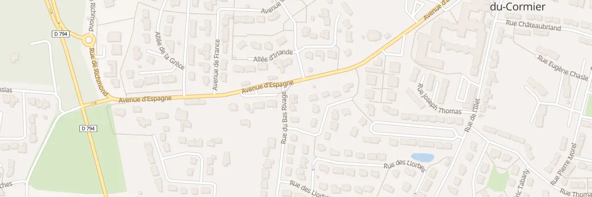 Plan du 1 Rue du Bas Rivage à Saint-Aubin-du-Cormier