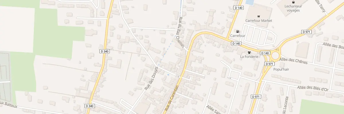 Plan du 64 Rue de Carentan à Périers