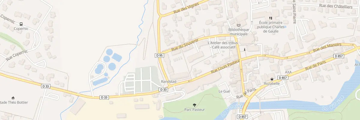Plan du 13 Rue du Souvenir à Châteaubourg