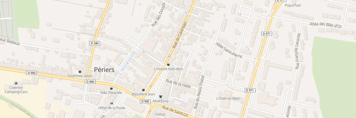Plan du 7 Rue de Carentan à Périers