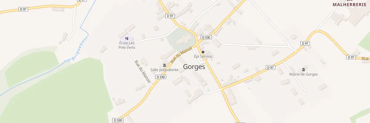 Plan du 1 Rue du Manoir à Gorges